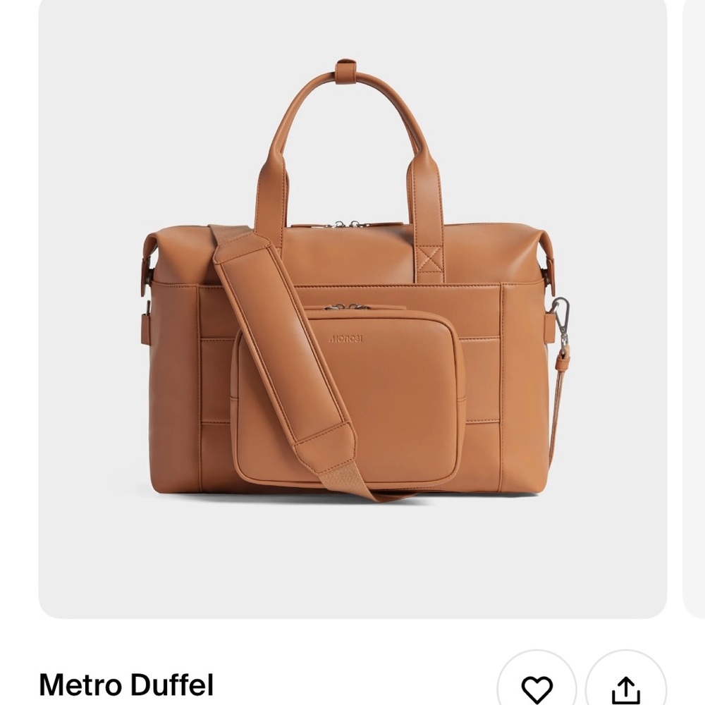 Metro Duffel Travel Bag in Tan